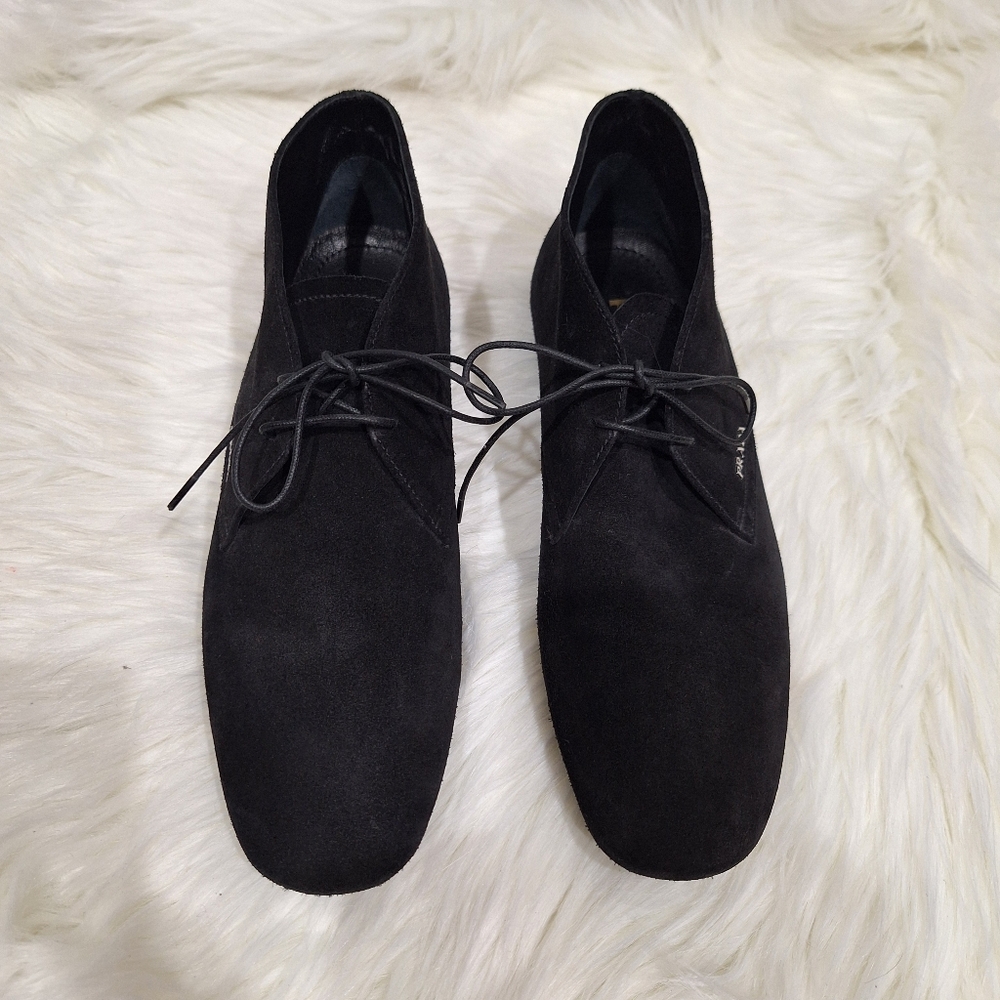 NWOT PRADA Black Suede Dessert Lace Up Booties Sneakers - Picture 3 of 8